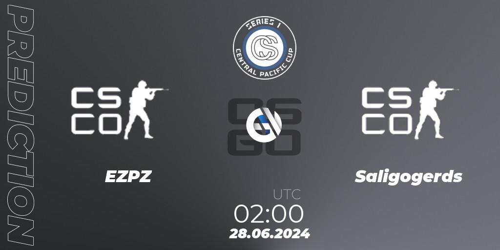 Prognose für das Spiel EZPZ VS Saligogerds. 28.06.2024 at 02:00. Counter-Strike (CS2) - Central Pacific Cup: Series 1