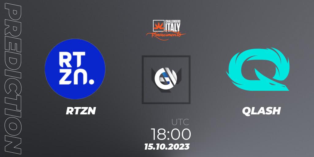 Prognose für das Spiel RTZN VS QLASH. 15.10.23. VALORANT - VALORANT Challengers 2023 Italy: ON // THE BATTLEFIELD