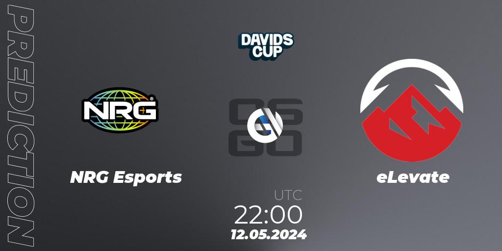 Prognose für das Spiel NRG Esports VS eLevate. 12.05.2024 at 22:00. Counter-Strike (CS2) - David's Cup 2024