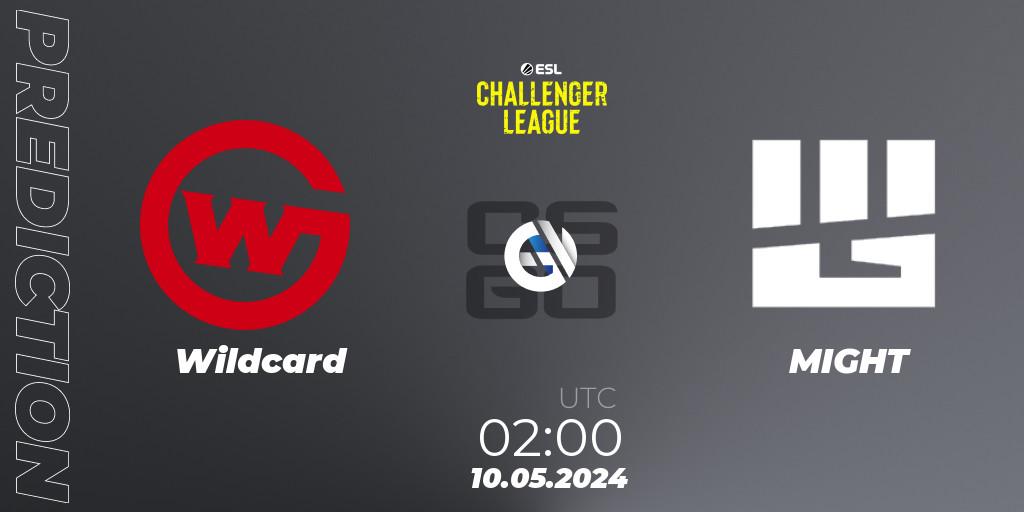 Prognose für das Spiel Wildcard VS MIGHT. 10.05.2024 at 01:00. Counter-Strike (CS2) - ESL Challenger League Season 47: North America