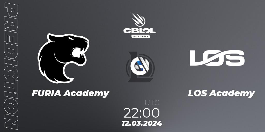 Prognose für das Spiel FURIA Academy VS LOS Academy. 12.03.24. LoL - CBLOL Academy Split 1 2024