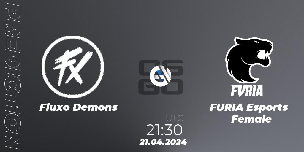 Prognose für das Spiel Fluxo Demons VS FURIA Esports Female. 21.04.24. CS2 (CS:GO) - CBGE Copa Rio 2024