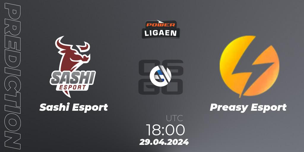 Prognose für das Spiel Sashi Esport VS Preasy Esport. 29.04.2024 at 18:00. Counter-Strike (CS2) - Dust2.dk Ligaen Season 26