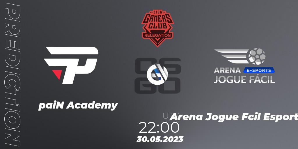 Prognose für das Spiel paiN Academy VS Arena Jogue Fácil Esports. 30.05.23. CS2 (CS:GO) - Gamers Club Liga Série A: May 2023