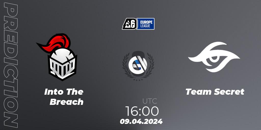 Prognose für das Spiel Into The Breach VS Team Secret. 09.04.24. Rainbow Six - Europe League 2024 - Stage 1