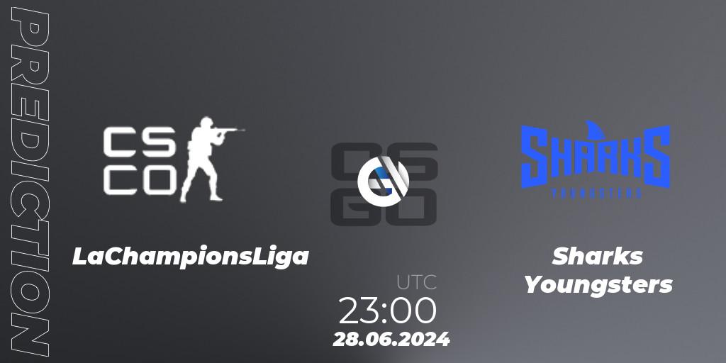 Prognose für das Spiel LaChampionsLiga VS Sharks Youngsters. 28.06.2024 at 23:00. Counter-Strike (CS2) - Punto Gamers Cup 2024