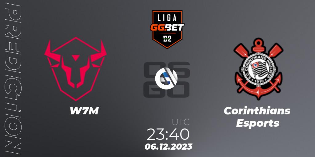 Prognose für das Spiel W7M VS Corinthians Esports. 07.12.2023 at 00:00. Counter-Strike (CS2) - Dust2 Brasil Liga Season 2