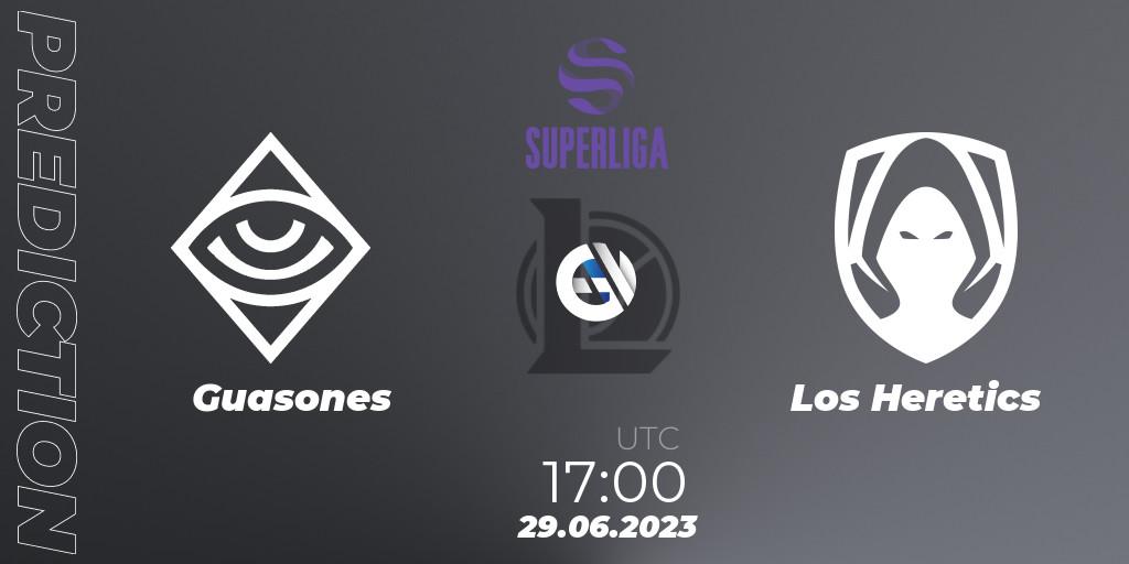 Prognose für das Spiel Guasones VS Los Heretics. 04.07.2023 at 17:00. LoL - Superliga Summer 2023 - Group Stage