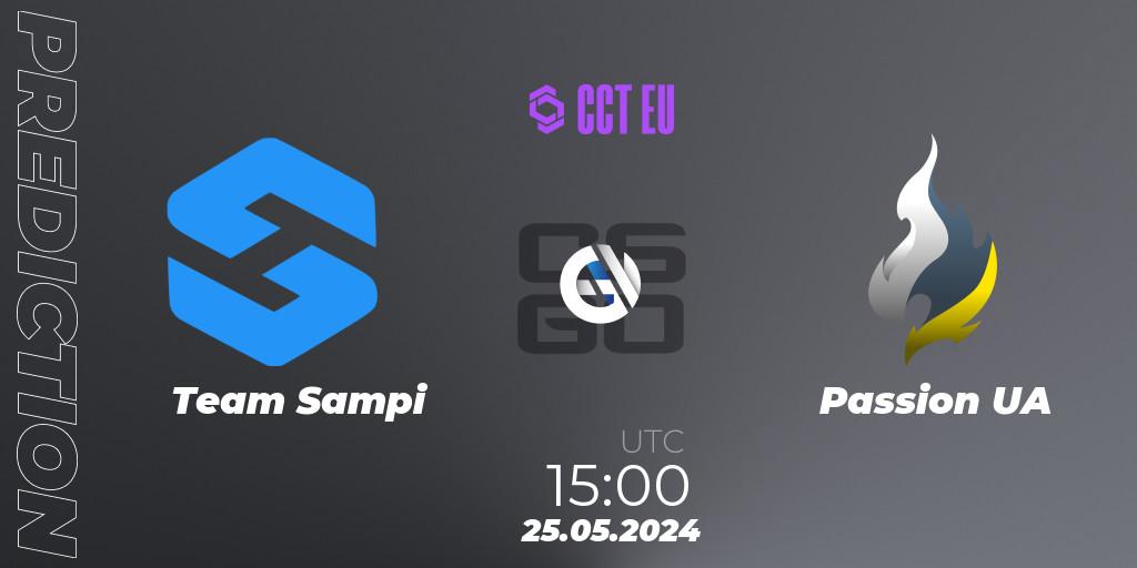 Prognose für das Spiel Team Sampi VS Passion UA. 25.05.2024 at 15:00. Counter-Strike (CS2) - CCT Season 2 Europe Series 4