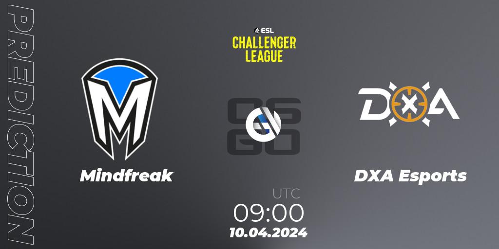 Prognose für das Spiel Mindfreak VS DXA Esports. 10.04.24. CS2 (CS:GO) - ESL Challenger League Season 47: Oceania