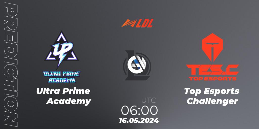 Prognose für das Spiel Ultra Prime Academy VS Top Esports Challenger. 16.05.2024 at 06:00. LoL - LDL 2024 - Stage 2