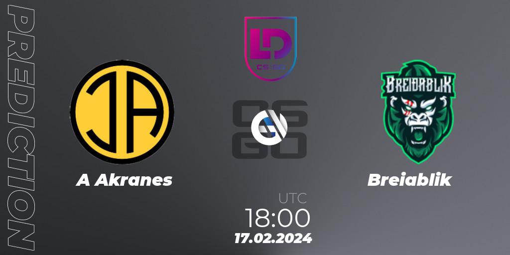 Prognose für das Spiel ÍA Akranes VS Breiðablik. 17.02.2024 at 19:00. Counter-Strike (CS2) - Icelandic Esports League Season 8: Regular Season