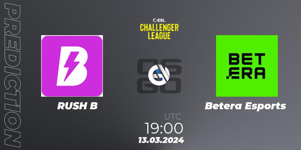 Prognose für das Spiel RUSH B VS Betera Esports. 13.03.24. CS2 (CS:GO) - ESL Challenger League Season 47: Europe