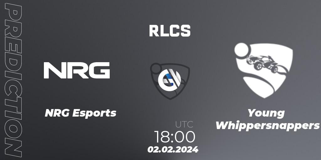 Prognose für das Spiel NRG Esports VS young whippersnappers. 02.02.24. Rocket League - RLCS 2024 - Major 1: North America Open Qualifier 1