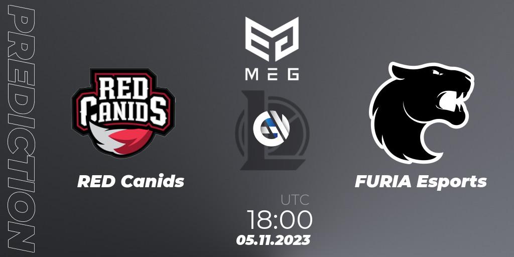 Prognose für das Spiel RED Canids VS FURIA Esports. 05.11.23. LoL - MEG League of Legends 2023
