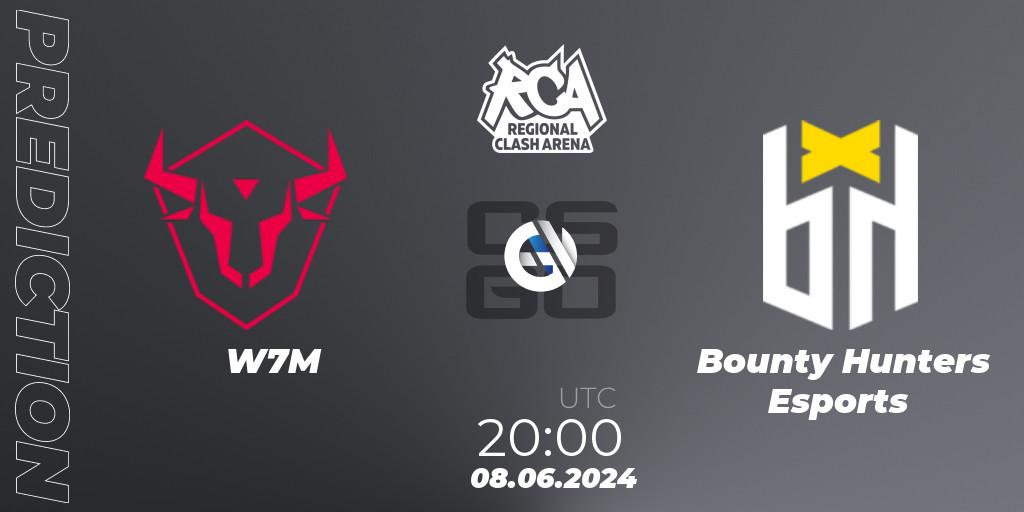Prognose für das Spiel W7M VS Bounty Hunters Esports. 08.06.2024 at 20:00. Counter-Strike (CS2) - Regional Clash Arena South America