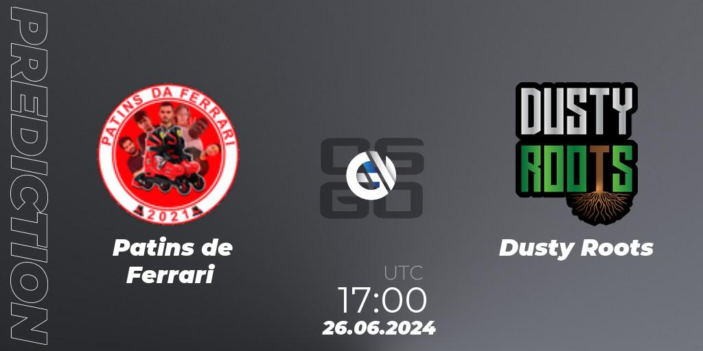 Prognose für das Spiel Patins de Ferrari VS Dusty Roots. 26.06.2024 at 17:00. Counter-Strike (CS2) - United21 South America Season 1