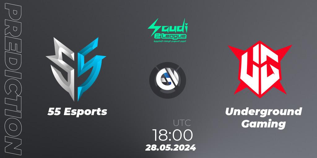 Prognose für das Spiel 55 Esports VS Underground Gaming. 28.05.2024 at 18:00. Overwatch - Saudi eLeague 2024 - Major 2 Phase 2