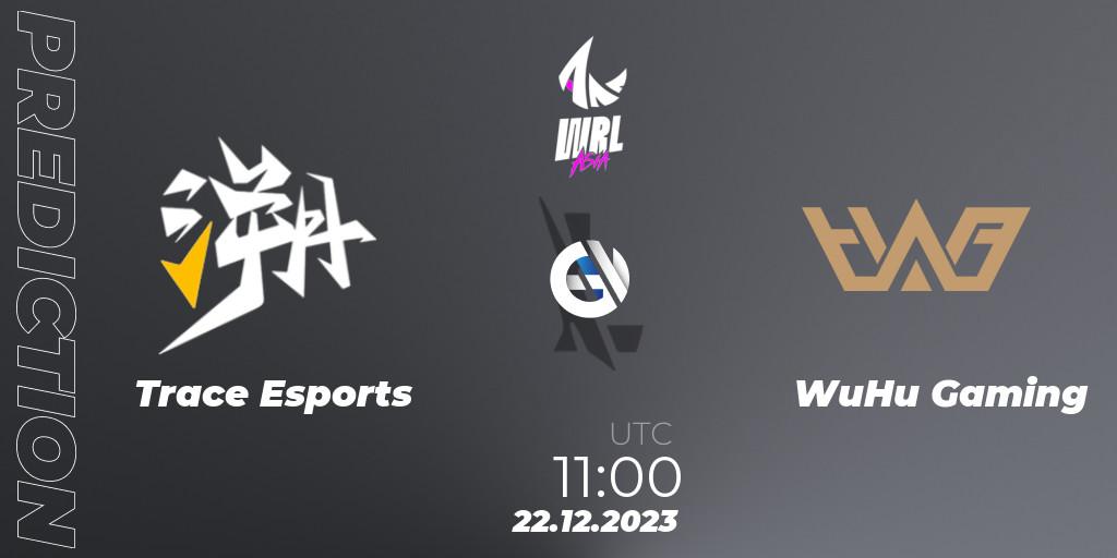 Prognose für das Spiel Trace Esports VS WuHu Gaming. 22.12.23. Wild Rift - WRL Asia 2023 - Season 2 - Regular Season