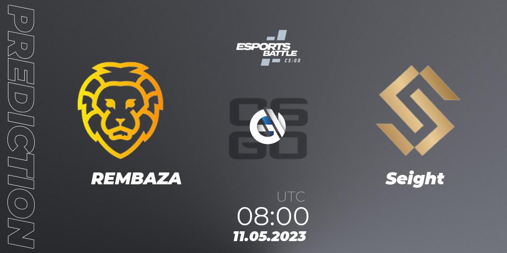 Prognose für das Spiel REMBAZA VS Seight. 11.05.2023 at 08:00. Counter-Strike (CS2) - ESportsBattle Season 18