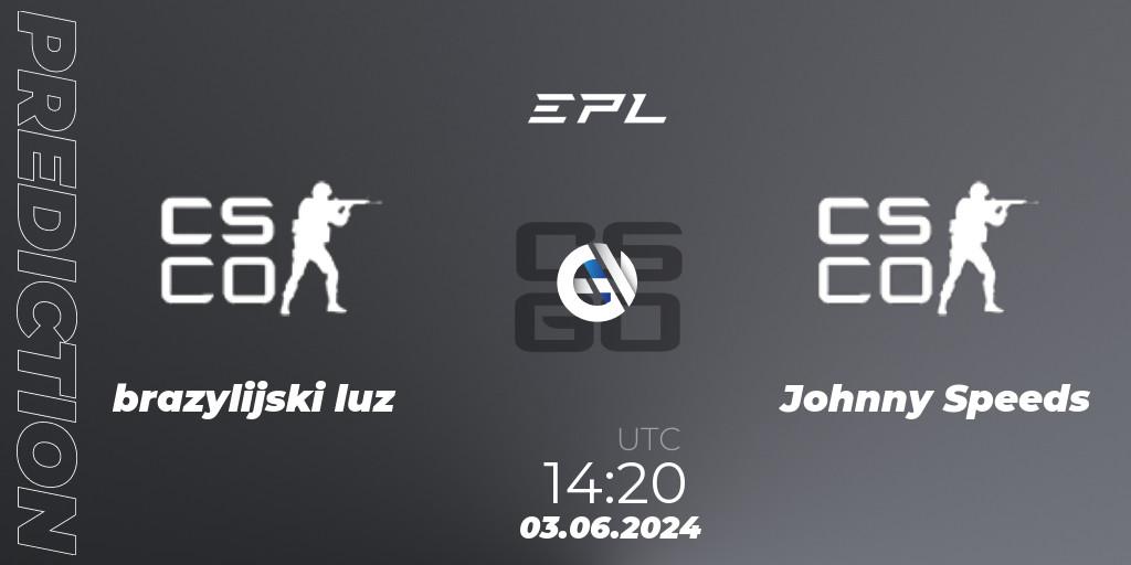 Prognose für das Spiel brazylijski luz VS Johnny Speeds. 03.06.2024 at 14:20. Counter-Strike (CS2) - European Pro League Season 16