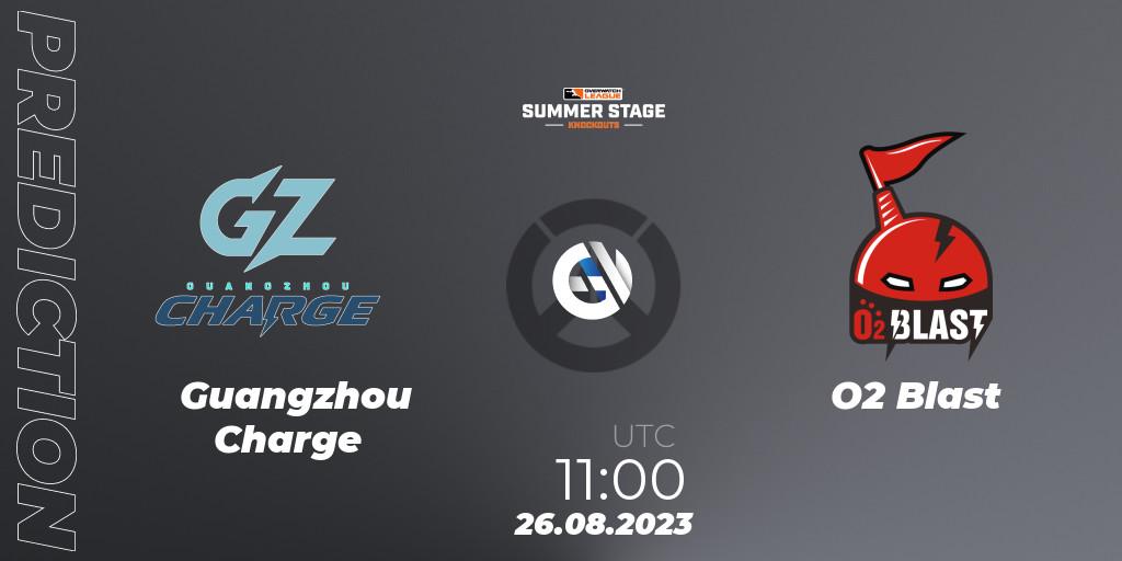 Prognose für das Spiel Guangzhou Charge VS O2 Blast. 26.08.23. Overwatch - Overwatch League 2023 - Summer Stage Knockouts