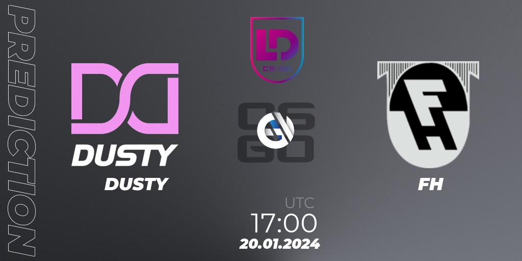 Prognose für das Spiel DUSTY VS FH. 20.01.24. CS2 (CS:GO) - Icelandic Esports League Season 8: Regular Season
