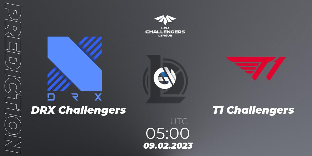 Prognose für das Spiel DRX Challengers VS T1 Challengers. 09.02.23. LoL - LCK Challengers League 2023 Spring