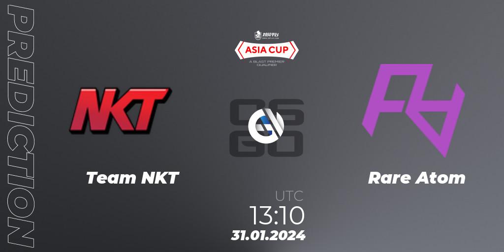Prognose für das Spiel Team NKT VS Rare Atom. 31.01.24. CS2 (CS:GO) - 5E Arena Asia Cup Spring 2024 - BLAST Premier Qualifier
