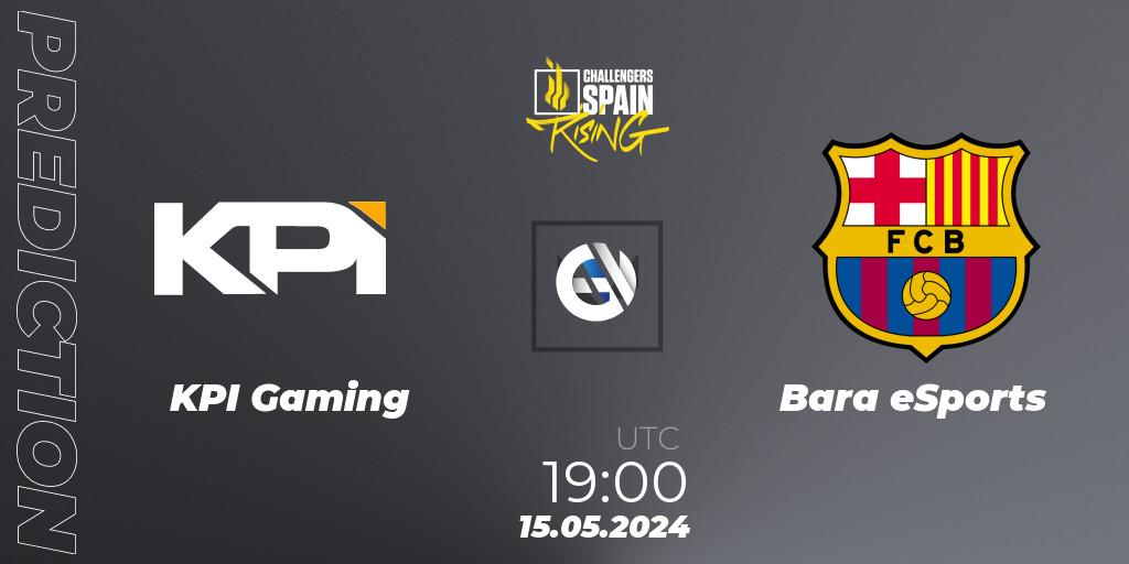 Prognose für das Spiel KPI Gaming VS Barça eSports. 15.05.2024 at 19:00. VALORANT - VALORANT Challengers 2024 Spain: Rising Split 2
