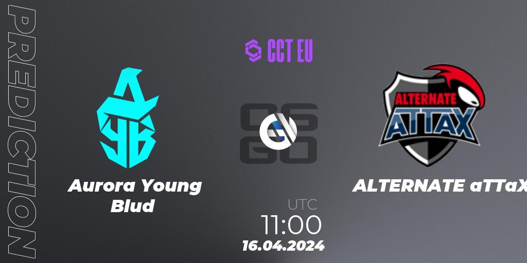 Prognose für das Spiel Aurora Young Blud VS ALTERNATE aTTaX. 16.04.24. CS2 (CS:GO) - CCT Season 2 Europe Series 1 Closed Qualifier