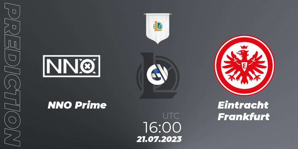 Prognose für das Spiel NNO Prime VS Eintracht Frankfurt. 21.07.2023 at 16:00. LoL - Prime League Summer 2023 - Group Stage