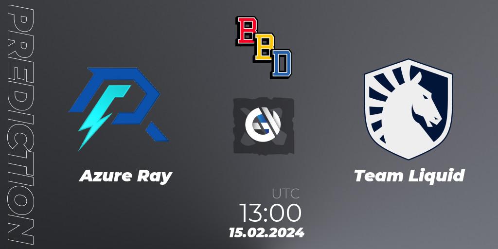 Prognose für das Spiel Azure Ray VS Team Liquid. 15.02.24. Dota 2 - BetBoom Dacha Dubai 2024