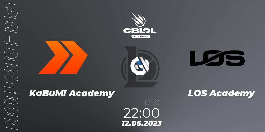 Prognose für das Spiel KaBuM! Academy VS LOS Academy. 12.06.23. LoL - CBLOL Academy Split 2 2023 - Group Stage