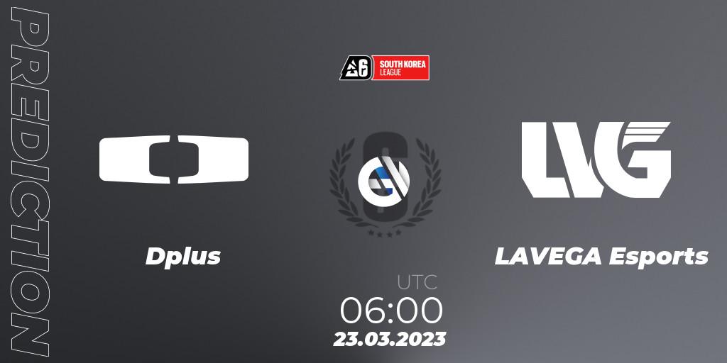 Prognose für das Spiel Dplus VS LAVEGA Esports. 23.03.23. Rainbow Six - South Korea League 2023 - Stage 1