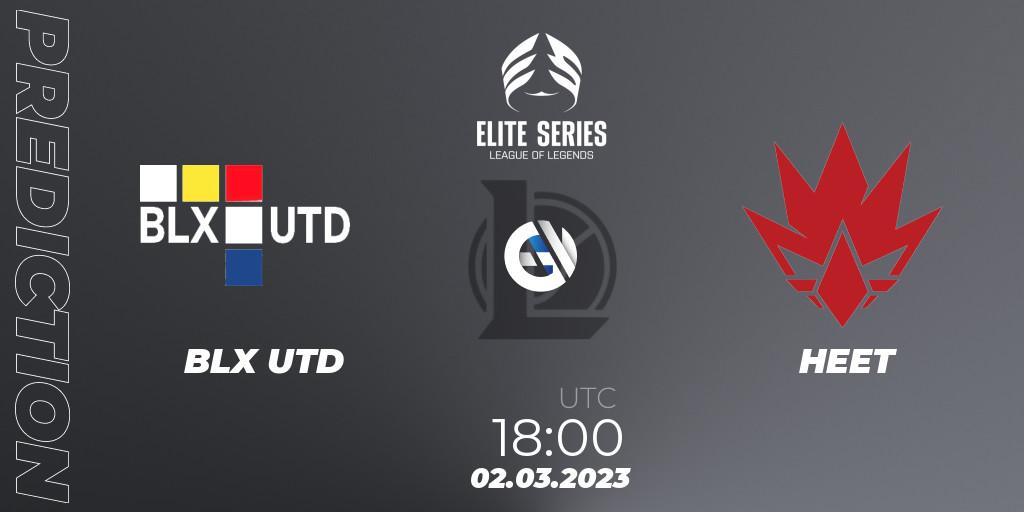 Prognose für das Spiel BLX UTD VS HEET. 02.03.2023 at 18:00. LoL - Elite Series Spring 2023 - Group Stage