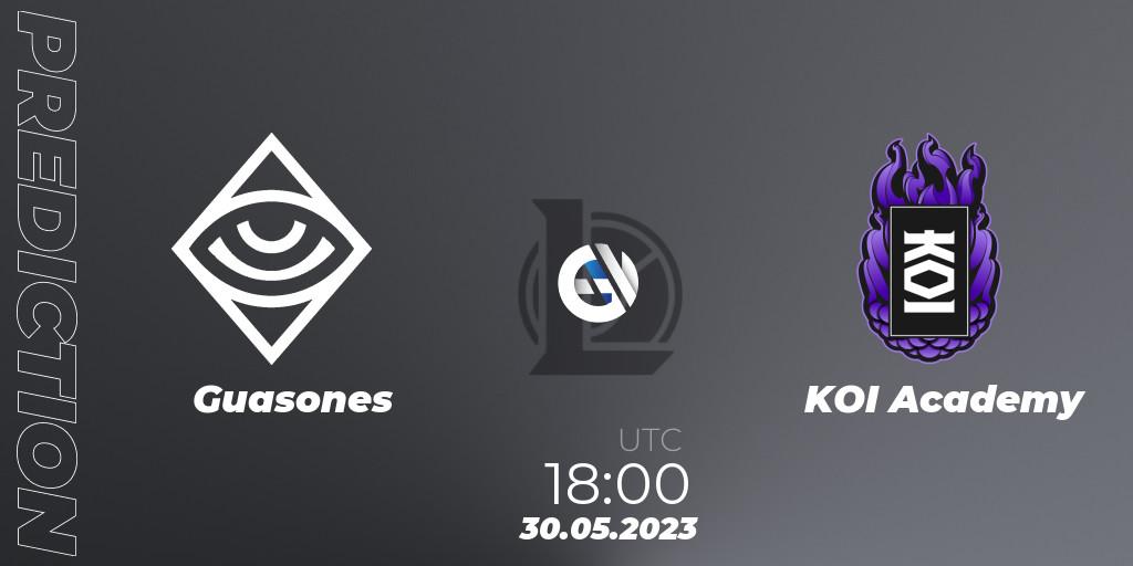 Prognose für das Spiel Guasones VS KOI Academy. 30.05.23. LoL - Superliga Summer 2023 - Group Stage