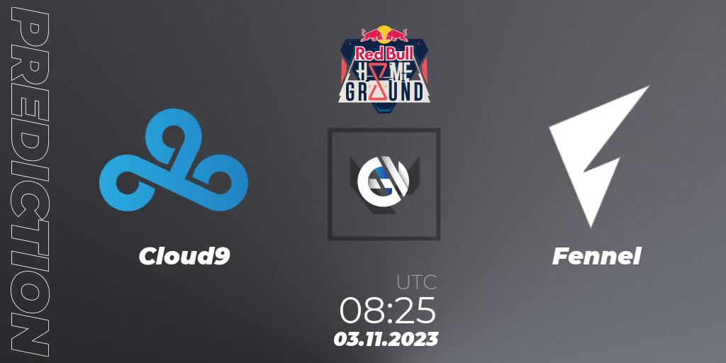 Prognose für das Spiel Cloud9 VS Fennel. 03.11.23. VALORANT - Red Bull Home Ground #4 - Swiss Stage
