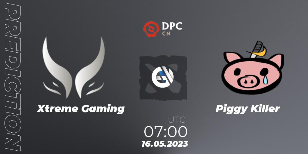 Prognose für das Spiel Xtreme Gaming VS Piggy Killer. 16.05.23. Dota 2 - DPC 2023 Tour 3: CN Division I (Upper)