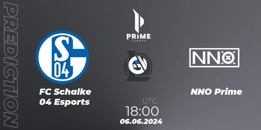 Prognose für das Spiel FC Schalke 04 Esports VS NNO Prime. 06.06.2024 at 18:00. LoL - Prime League Summer 2024