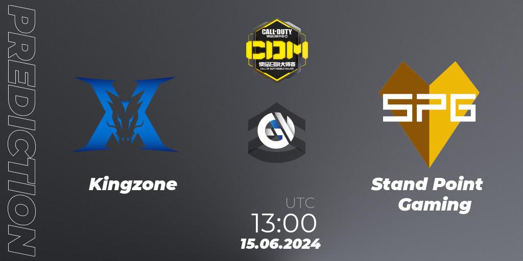 Prognose für das Spiel Kingzone VS Stand Point Gaming. 11.07.2024 at 13:00. Call of Duty - China Masters 2024 S8: Regular Season