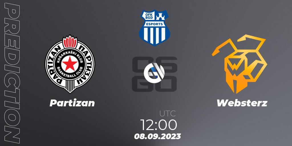 Prognose für das Spiel Partizan VS Websterz. 08.09.23. CS2 (CS:GO) - OFK BGD Esports Series #1