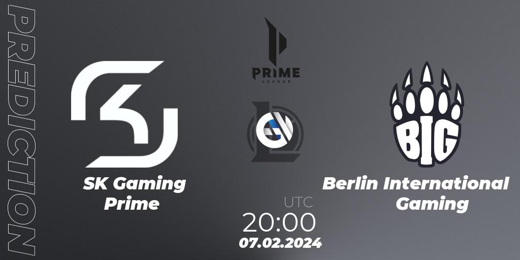 Prognose für das Spiel SK Gaming Prime VS Berlin International Gaming. 07.02.24. LoL - Prime League Spring 2024 - Group Stage
