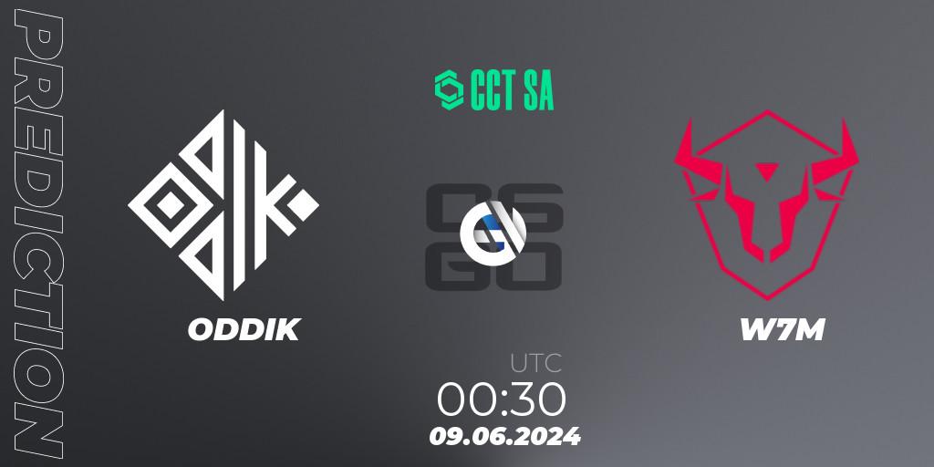 Prognose für das Spiel ODDIK VS W7M. 08.06.2024 at 23:45. Counter-Strike (CS2) - CCT Season 2 South America Series 1