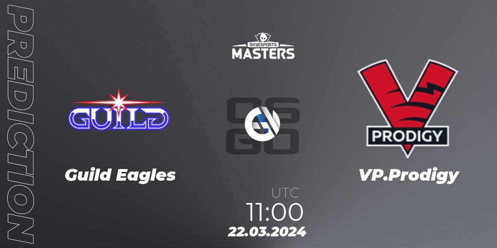 Prognose für das Spiel Guild Eagles VS VP.Prodigy. 22.03.2024 at 11:00. Counter-Strike (CS2) - Skyesports Masters 2024: European Qualifier