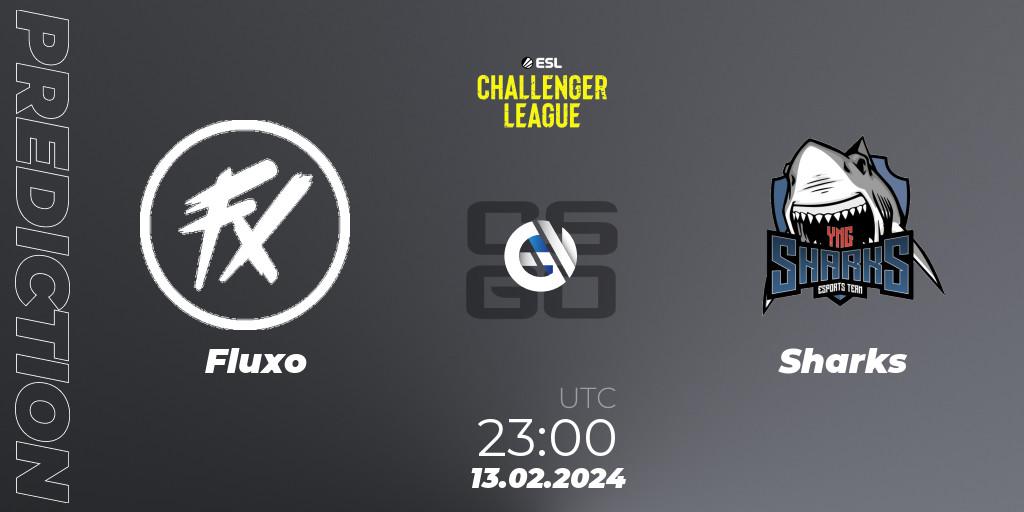 Prognose für das Spiel Fluxo VS Sharks. 15.02.24. CS2 (CS:GO) - ESL Challenger League Season 47: South America
