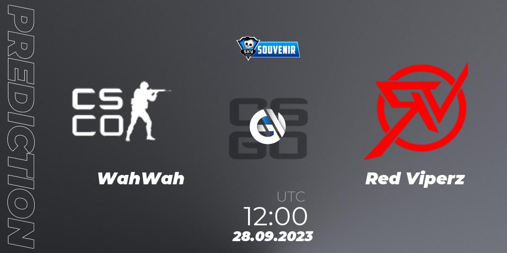 Prognose für das Spiel WahWah VS Red Viperz. 28.09.2023 at 15:00. Counter-Strike (CS2) - Skyesports Souvenir 2023