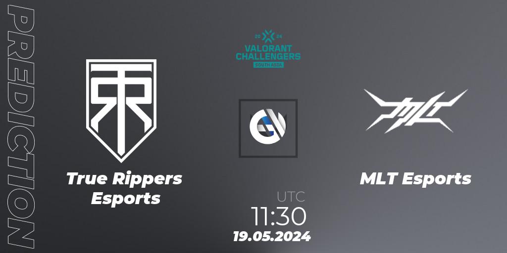 Prognose für das Spiel True Rippers Esports VS MLT Esports. 19.05.2024 at 11:30. VALORANT - VALORANT Challengers 2024 South Asia: Split 1 - Cup 2