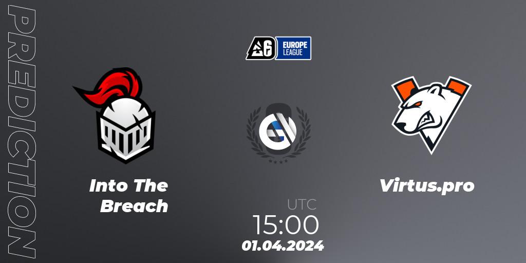 Prognose für das Spiel Into The Breach VS Virtus.pro. 01.04.24. Rainbow Six - Europe League 2024 - Stage 1