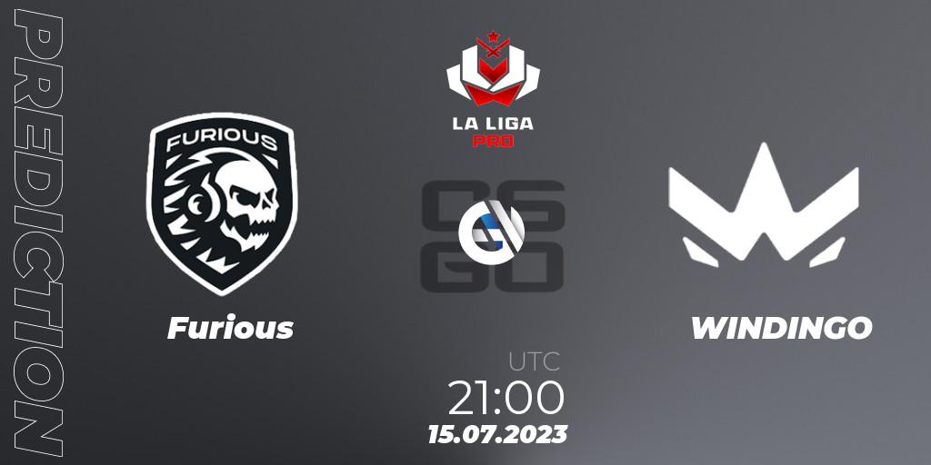 Prognose für das Spiel Furious VS WINDINGO. 15.07.23. CS2 (CS:GO) - La Liga 2023: Pro Division